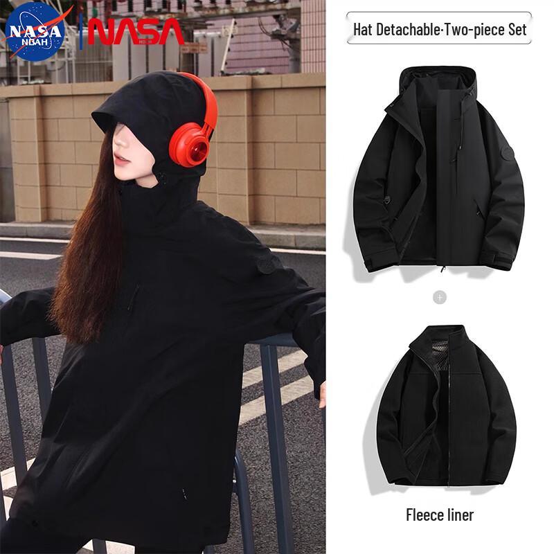 NASA NOAH Herren Outdoor Winddichte Jacke