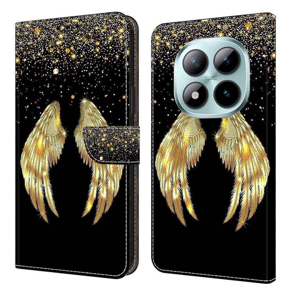 Pouzdro s peněženkou pro Xiaomi Poco M8 5G/Redmi Note 15 5G (Globální)/15 4G (Globální) 3D Vzor PU Kožené Pouzdro na Telefon s Stojánkem