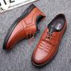 Casual Leather Shoes Men 'S New Leather Tide Comfortable Shoes Super Soft Bottom Soft Leather Surface Lace -Free Men 'S Shoes
