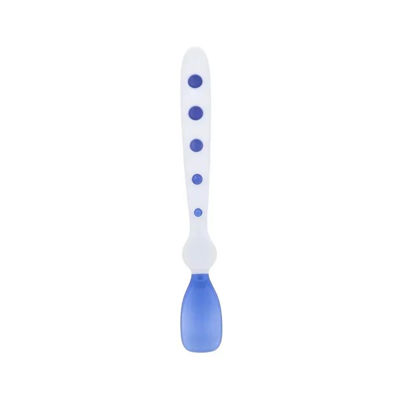 Baby-Fütterlöffel aus weichem Silikon, zum Lernen des Essenstrainings, temperaturempfindlich, farbwechselnd, für Kinder, sicher, Flaware