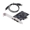 PCI-E Express Card, 1394A IEEE 1394B Controller Card Cable, High Speed Data Transfer, Video Editing, Audio Recording Durable
