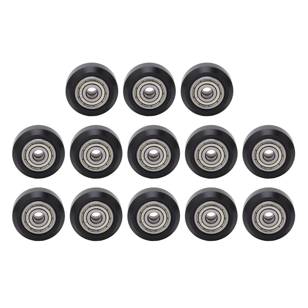 13Pcs 3D Printer Wheel Carbon Steel Bearing POM Pulley Accessory for CNC Machine