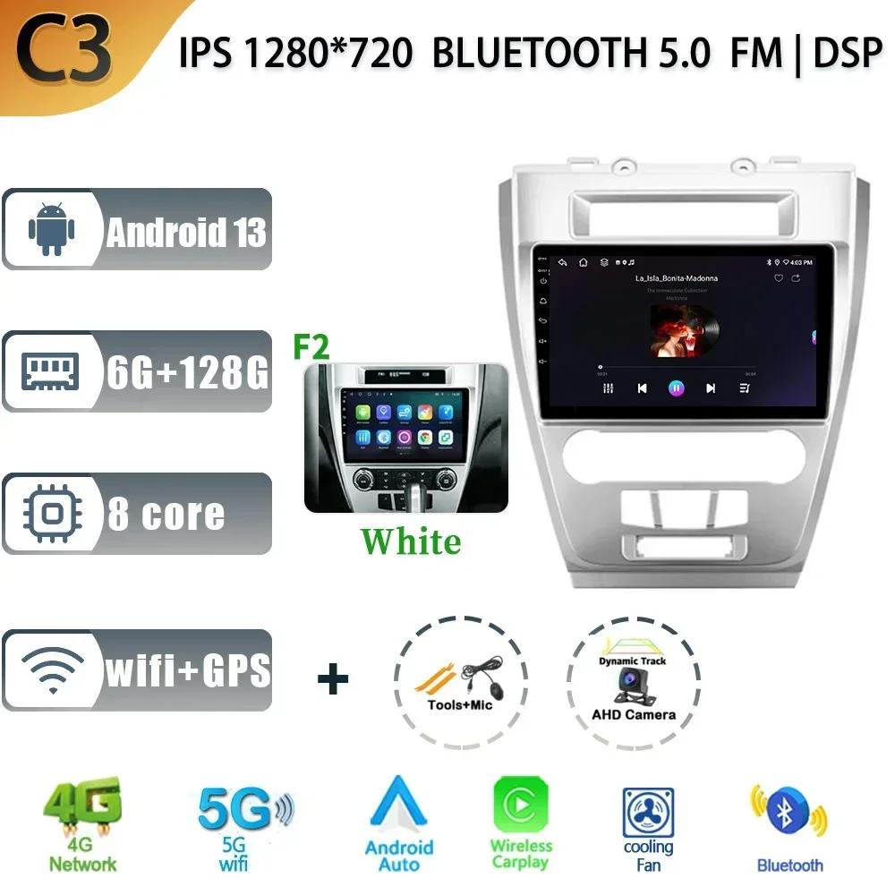 Auto Radio Android 13 For Ford Mondeo 2009-2012 Multimedia Car Stereo No 2 Din Navigation 4G GPS Bluetoot Screen