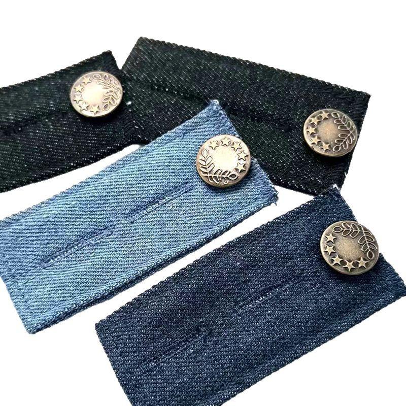 No-Sew Detachable Waistband Button for Jeans: Expand Waist from Small To Large