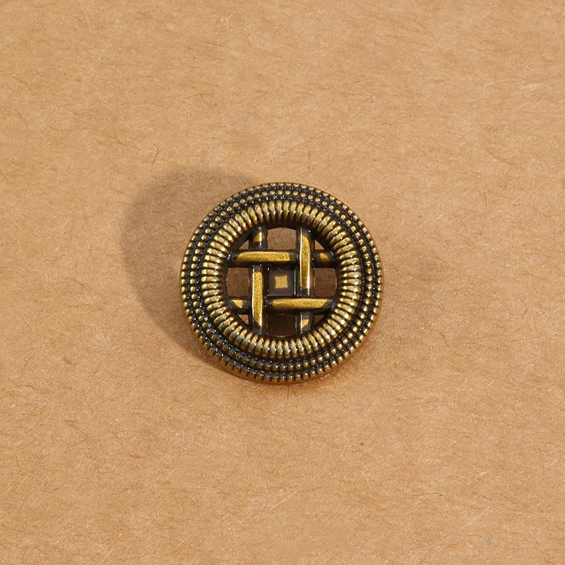 10Pcs Vintage Buttons Hollow Metal Clothes Jacket Suit Coat Decorative Bronze Buttons Exquisite Sweater Cardigan Buttons