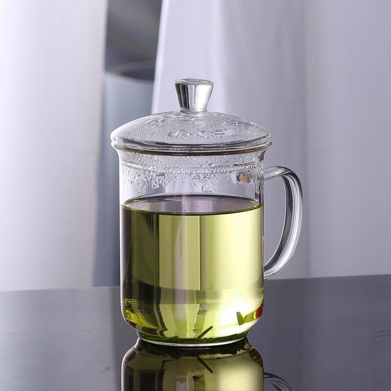 

Zhenqi 400ml Heat-Resistant Office Glass Tea Cup