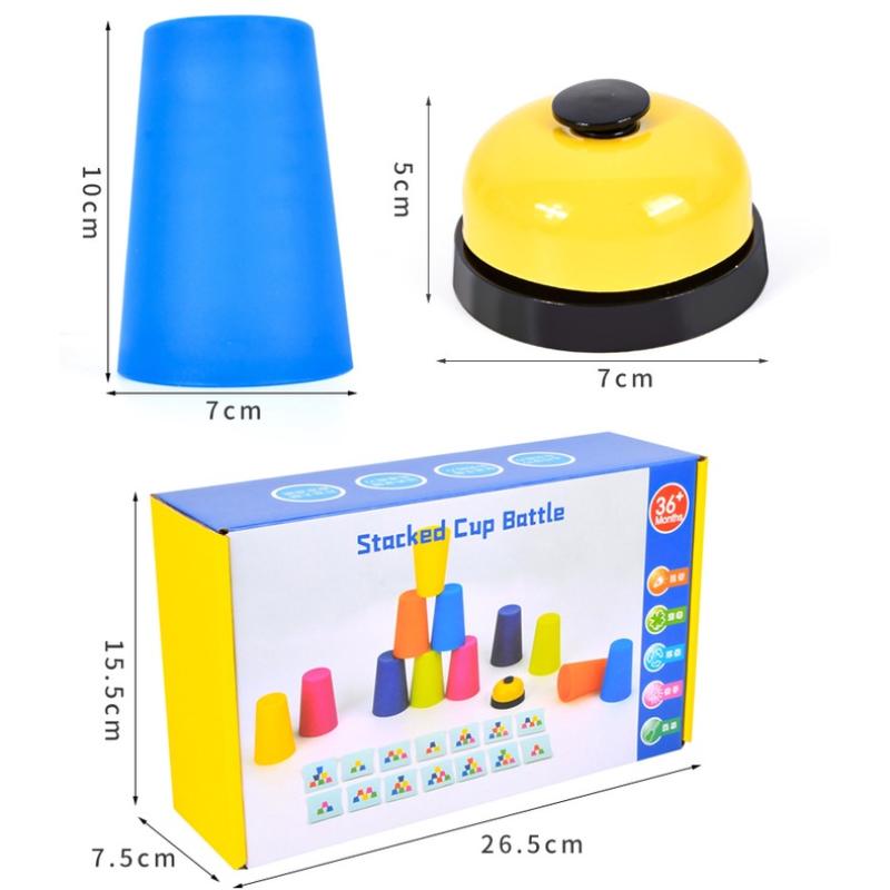 Double Battle Vliegende Racing Cup Snelheid Cup Stapelen Cups Speelgoed Educatief Speelgoed Voor Kinderen Concurrerende Vouwen Cups Kids Training Toy