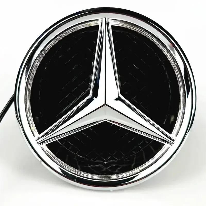 Emblema Stella Anteriore Auto con Griglia Logo Illuminato a LED Luce Bianca Blu Rossa per Mercedes Benz W205 C E R ML GL GLA CLA CLS 2013-2016