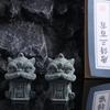 Kunstwerk Erwachender Löwe Ornament Künstlicher Stein Sicher Chinesisches Steinlöwen-Ornament 3D Handgefertigte Löwenmaskottchen-Statue Kleine Geschenke