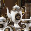 British Royal Bone China Coffee Cup and Saucer Set, Luxury Tea Cup Set for Espresso, Latte & Afternoon Tea