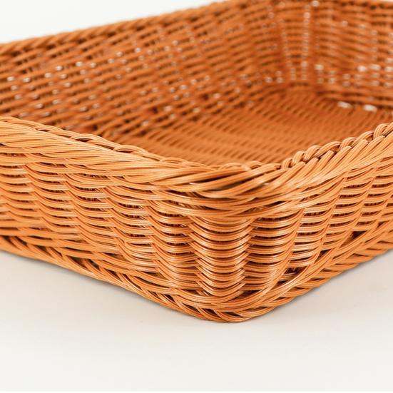 Storage Basket Durable Keep Tidy Lightweight Counter Tabletop Rectangular Woven Tray Home Decor