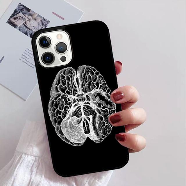 

Чехол для телефона Анатомия Мозга для iPhone 17 Air 16 15 14 13 12 Pro Max Plus Max Cover Shell coque iPhone 17pro