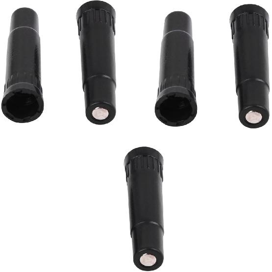 5 Pack Screw-on Valve Cap Stem Extension Extender Adapter + 5 Pack Universal Stem Covers Tire Valve Caps for Auto Car Wheel Bike Truck Motorcycle SUV