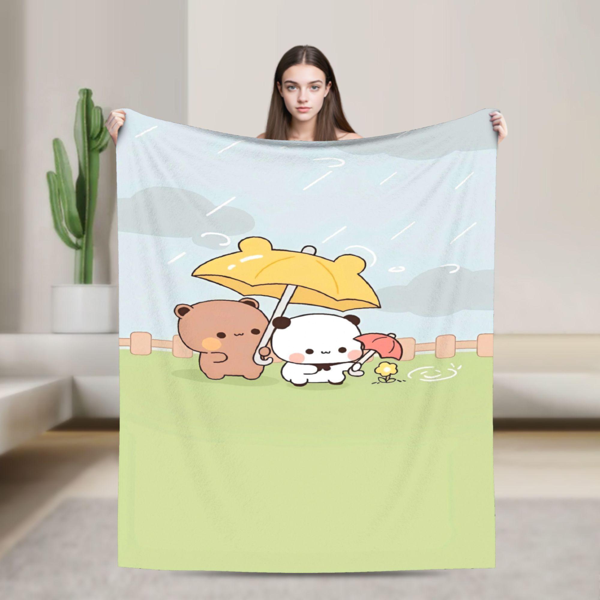 

Bubu Dudu Sleep Warm Soft Blanket Girls Boys Plush Throw Blanket Print Couch Chair Flannel Bedspread Sofa Bed Cover 75x90cm