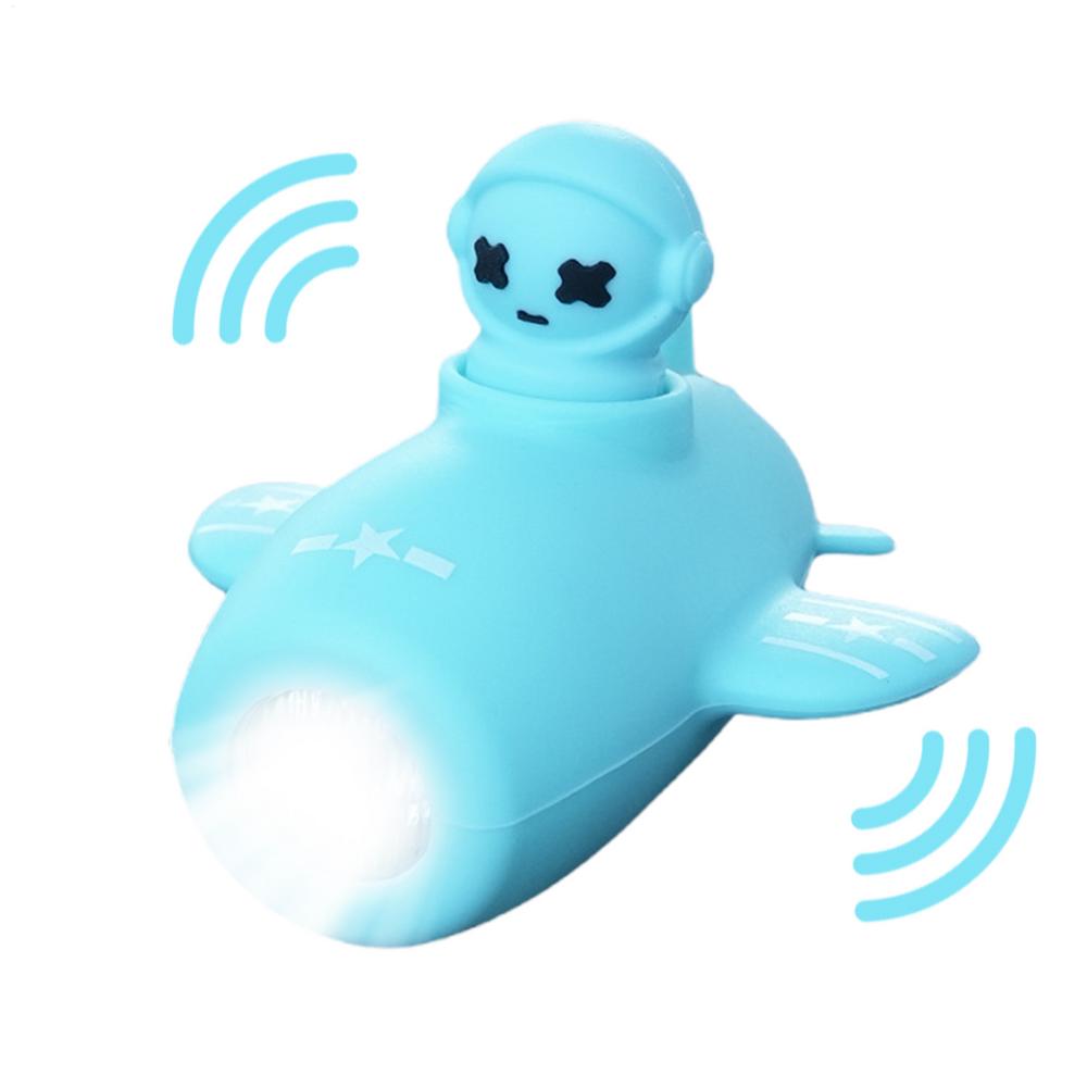 Ebike Light Airplane Shape Kids Biking Lights Super Loud Air Horn Waterproof Electric Scooter Front Light 3 Lighting Modes 110dB