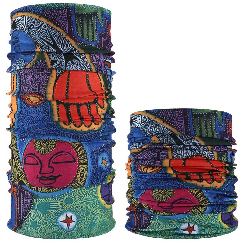 Eșarfă multifuncțională de înaltă calitate, fără cusături: Rezistent la praf, protecție solară, ciclism și utilizare în aer liber pe timpul verii, pentru bărbați și femei.