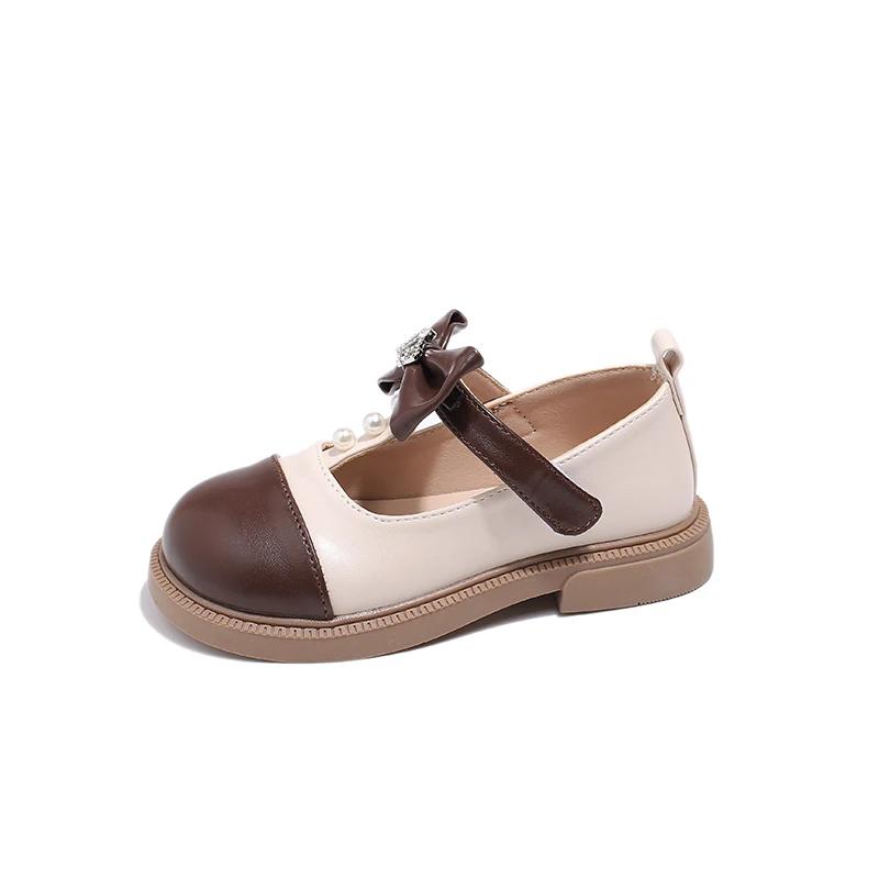 

Весна Осень Девушка Кожаная Туфли Милые Шикарные Детские Балетки Универсальные Бабочки Дети Повседневные Принцесса Плоские Туфли Мода Новинка 21 коричневый