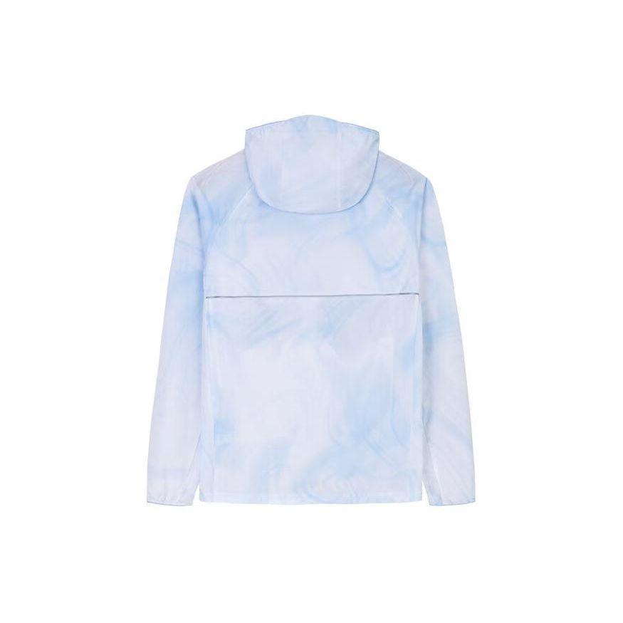 Anta Sportjacke mit Kapuze und durchgehendem Druck für Damen, Jacken Wasser-Wolken-Blau 162425601-1