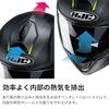 HJC HELMETS Motorcycle Helmet System, Full Face/Open Face, Ventilated, Internally Detachable, for i90 Aventa, HJH222, Black/Yellow, Small (55-56cm)
