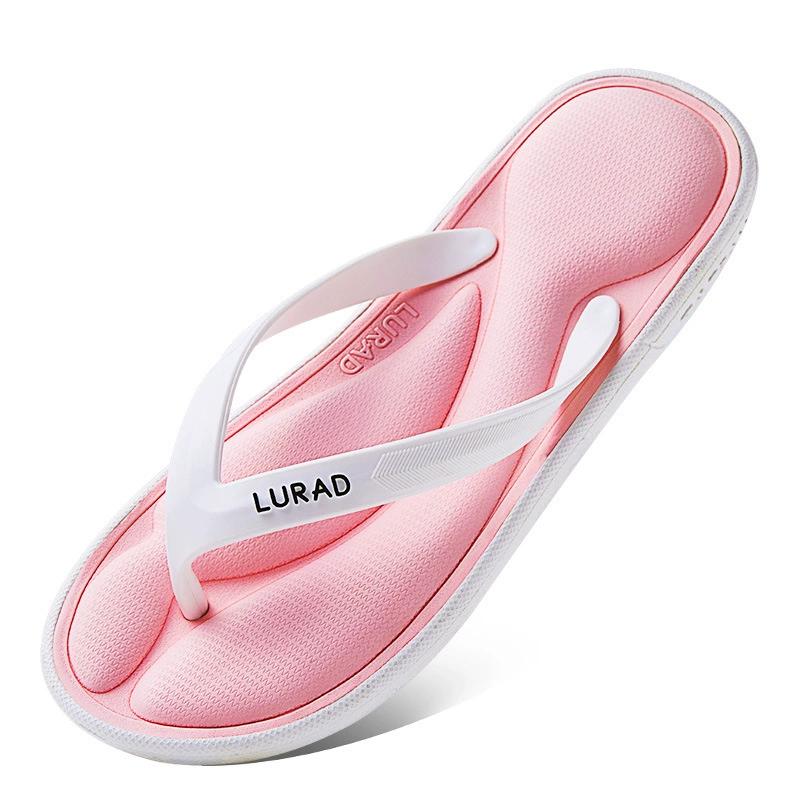 

Женские шлепанцы, летняя противоскользящая губка с эффектом памяти, сандалии для отдыха на природе, шлепанцы, женская повседневная пляжная обувь 37-38 розовый