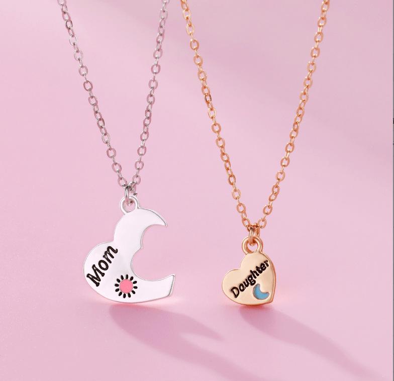 

Набор ожерелий из сплава с тройной цепочкой «Звезда и Луна» с круглым кулоном