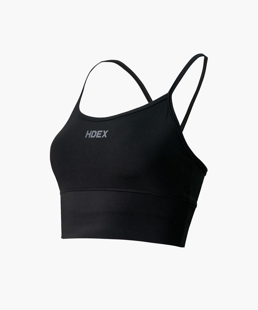 HDEX Women'S Support Crossback Bra Top (Black)