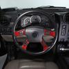 Red Carbon fiber Interior trument Side Cover Trim Sticker For Hummer H2 03-07