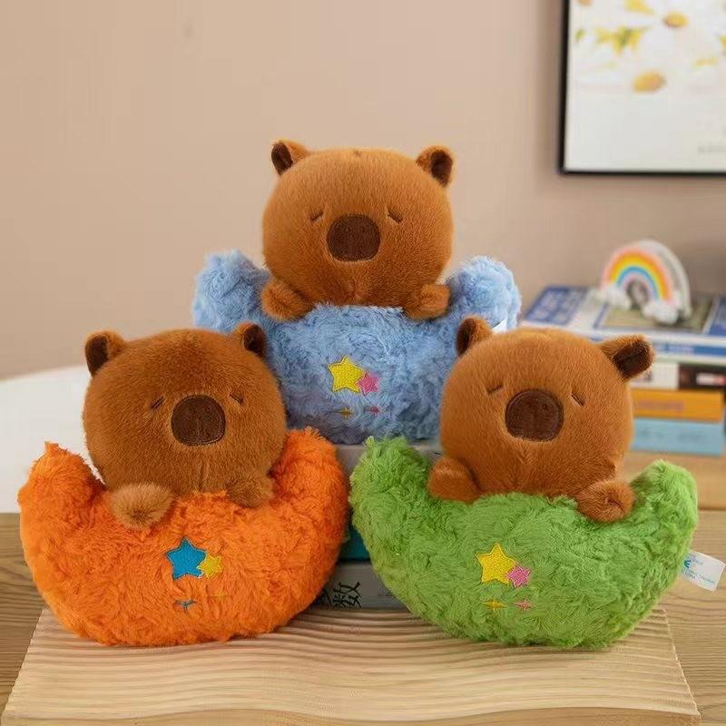Premium Eight-inch Machine Doll Plush Toy Wedding Throwing and Pushing Event Gift Capybar Doll