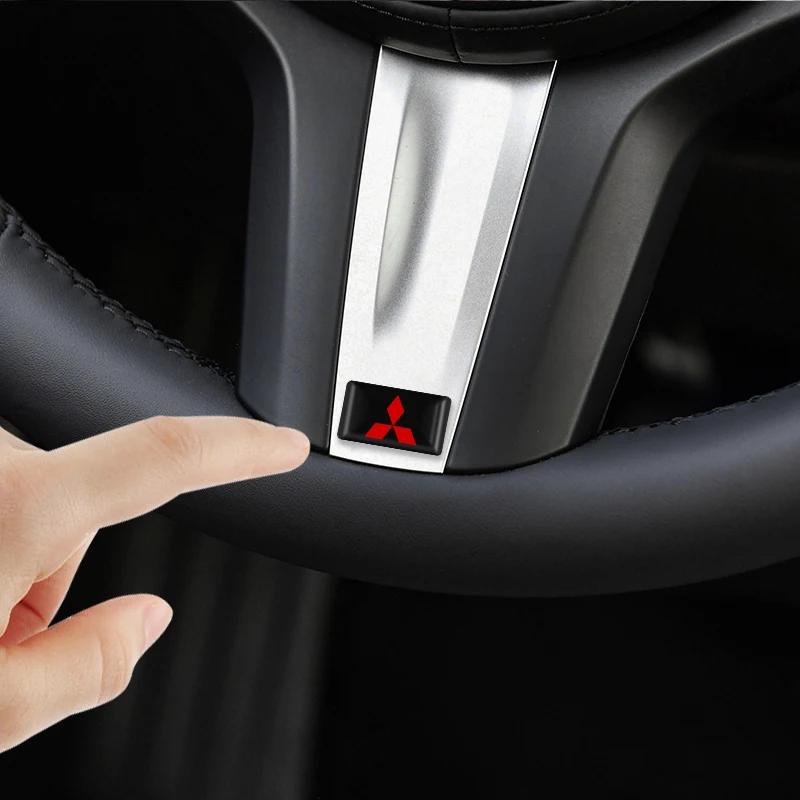 10pcs 3D Epoxy Badge Auto Decoration Sticker for MITSUBISHI Ralliart Lancer Competition Outlander ASX EX LANCER Auto Accessories