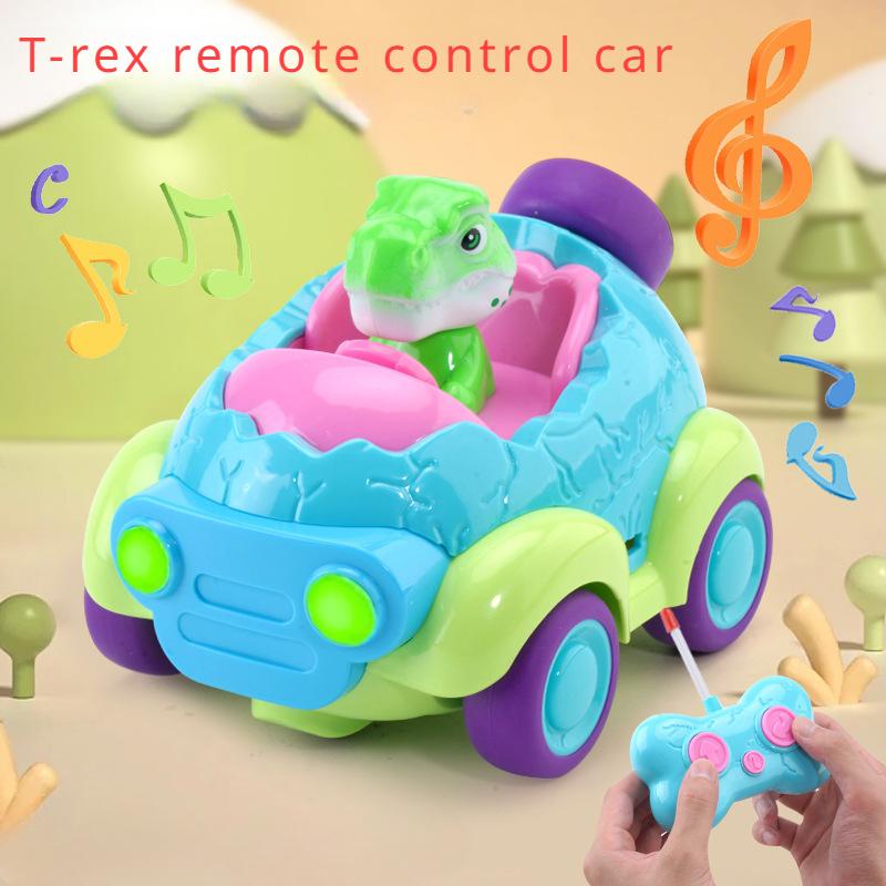 1 Set wiederaufladbares ferngesteuertes Auto für Kleinkinder, Spielzeug für Jungen und Mädchen ab 3 Jahren, ferngesteuertes Auto mit Lichtern und Musik