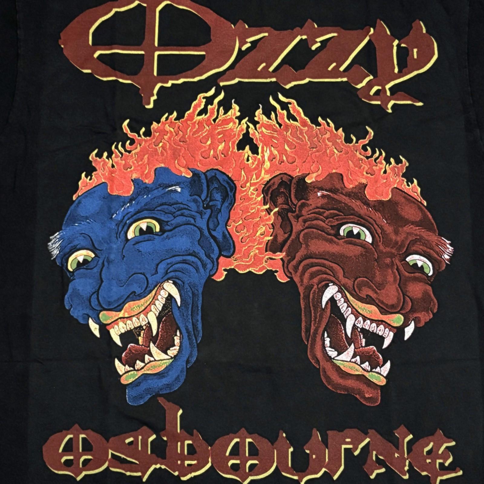 

Vintage OZZY OSBOURNE 1992 Tattoos (L) BLACK SABBATH Single Stitch Shirt REPRINT L