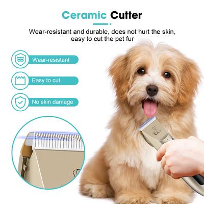 Cat Dog Hair Clipper Electrical Professional Hair Clipper for Pets Silent Hair Cutter USB Rechargeable Pet Grooming Clipper Set