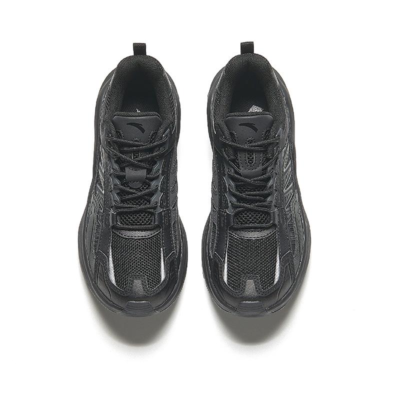 Anta Pohodlné Módní Protiskluzové Odolné proti Opotřebení Nízké Ležérní Běžecké Boty Dámské tenisky Černá Šedá 922435507-4