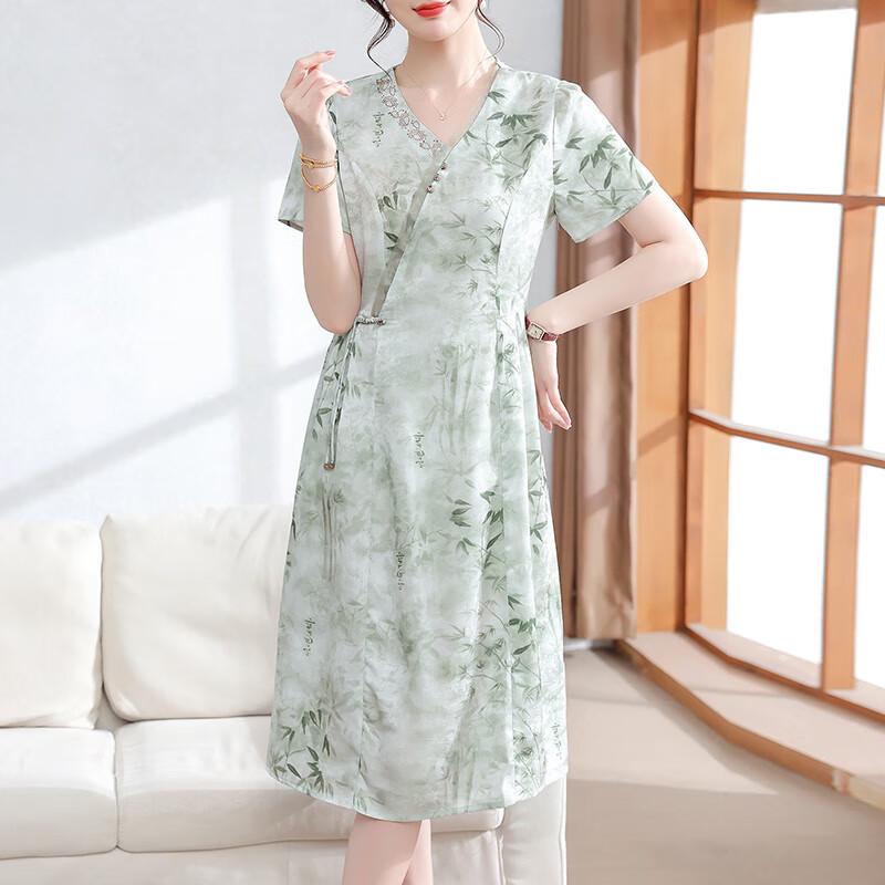 XUEXI Women s Elegant Qipao Dress XL