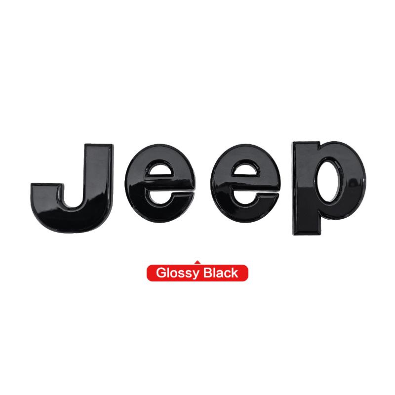 1 Stück Auto Front Hinten Logo Auto Kühlergrill Emblem Aufkleber für Jeep Renegade Compass Grand Cherokee JK Wrangler Rubicon Zubehör