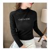 Half High Collar Undershirt Long Sleeved T-shirt Women's Top