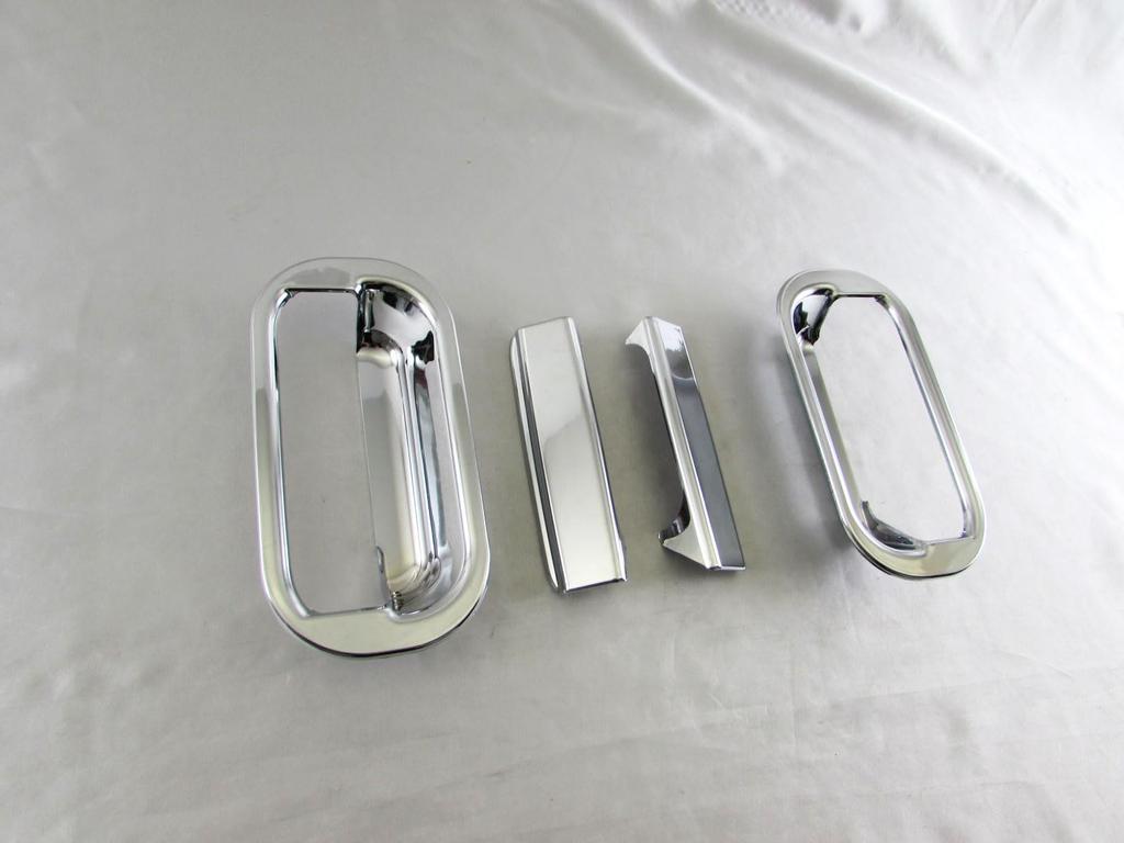 BRIGHTZ Mitsubishi Fuso New Canter Chrome Door Handle Covers and Knob Plate Set [TRUCK-S-082] for Mitsubishi Fuso New Canter