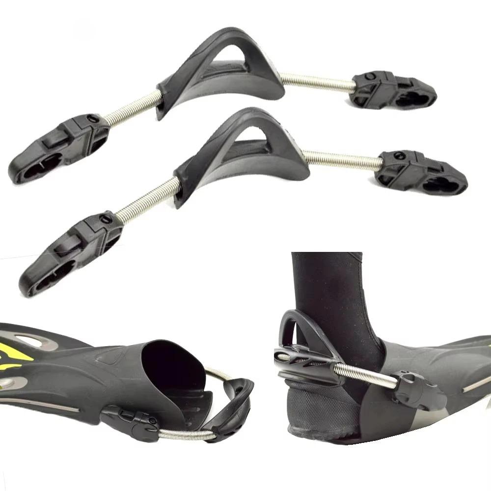 2PC Snorkeling SCUBA Diving Spring Fin Strap with Quick Release Buckle