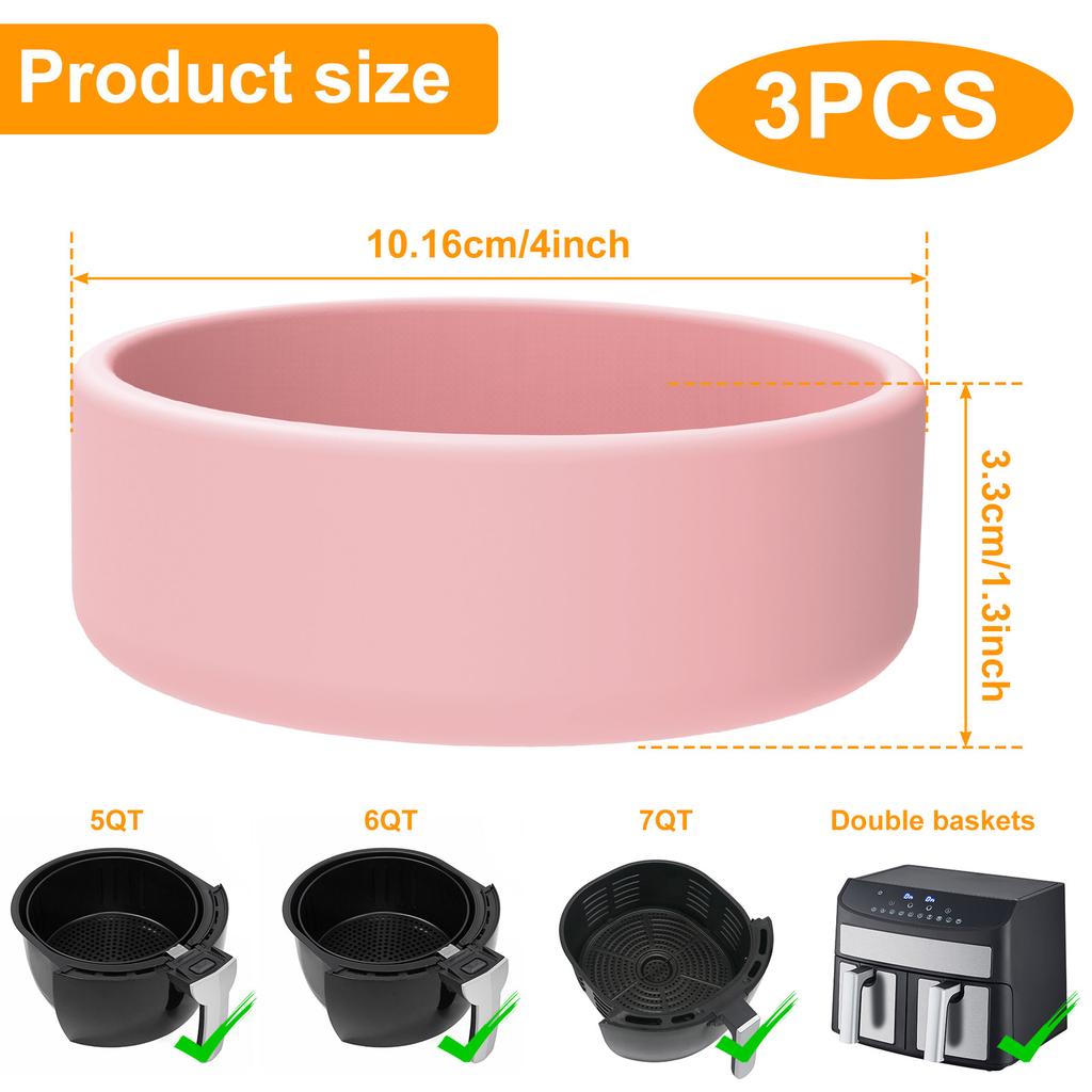 3 ks Forma na vejce do horkovzdušné fritézy Silikonové kalíšky na pošírování vajec Nepřilnavá forma na vaření vajec Forma na vaření vajec v mikrovlnné troubě Kalíšek na vejce Výrobník jednohubek do trouby