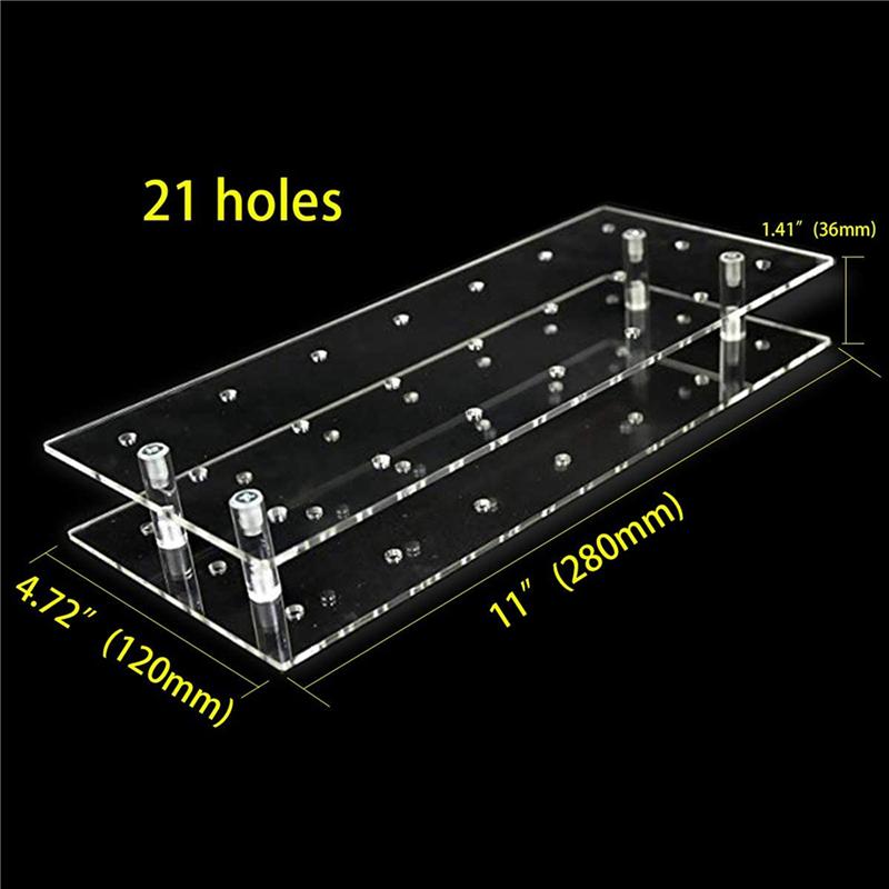 ABWR-4-Pack 21 Hole Acrylic Lollipop Holder For Weddings Baby Showers Birthday Parties Anniversaries Cake Lollipop Stand