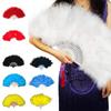 Folding Feather Fan Handheld Fairy Fan New Year Birthday Gift Supplies