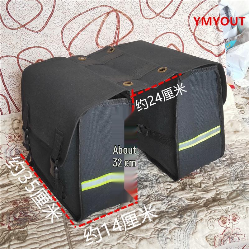 Large Capacity Outdoor Canvas Cycling Saddle Bag for Mountain Biking