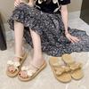 Fairy Wind Platform Slippers Female Outer Wear Summer 2025 New Small Two Wear French Fashion Muffin Roman Shoes