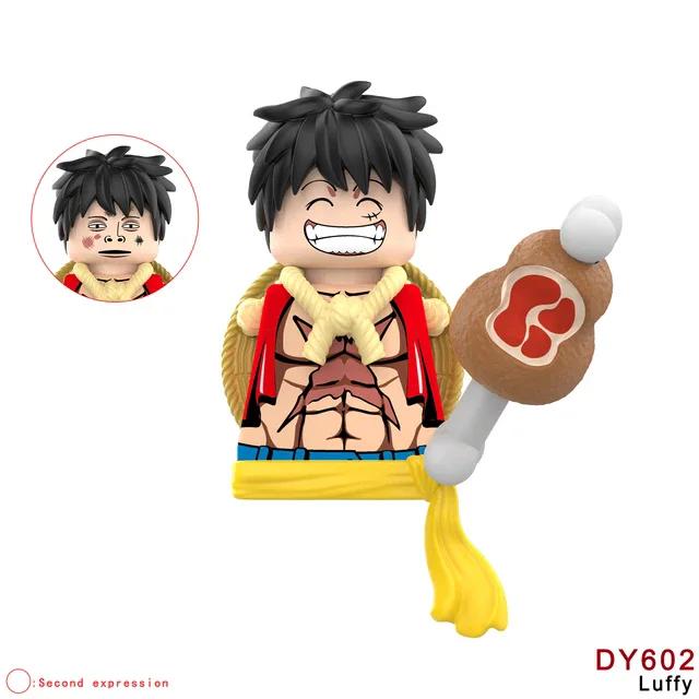 Latest  King Luffy Solon X0356 X0355 X0354 X0353 Japanese Anime Series Animation Blocks Small Action Combination Ornament