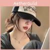 Block Color Stylish Soft Top Baseball Cap Women Adjustable Trendy Hat Duckbill