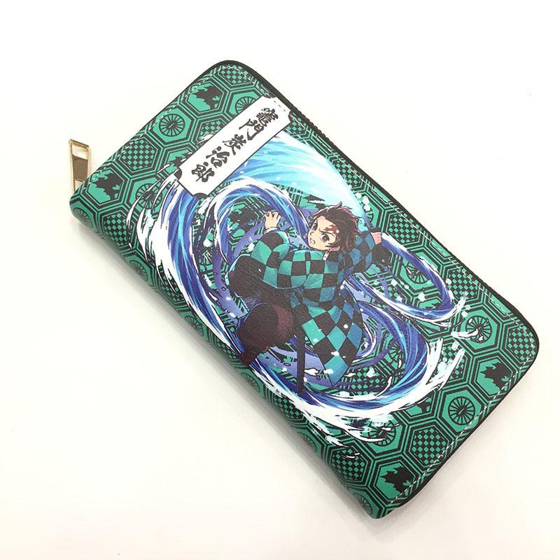 Japan cartoon comics Demon Slayer Long Card Holder Coin Purse Stylish Clutch 0011 KTB