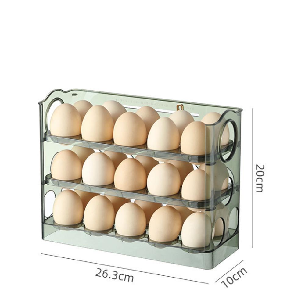 Space Saving Three Layer Egg Rack Large Capacity Egg Holder New Refrigerator Egg Storage Box