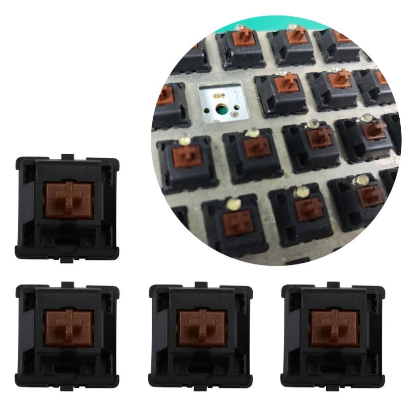 Original CherryMX Switches Silence Pink Black Blue Tea Redness Silver Mechanical Keyboards Axises Customed Replacement 3Pin