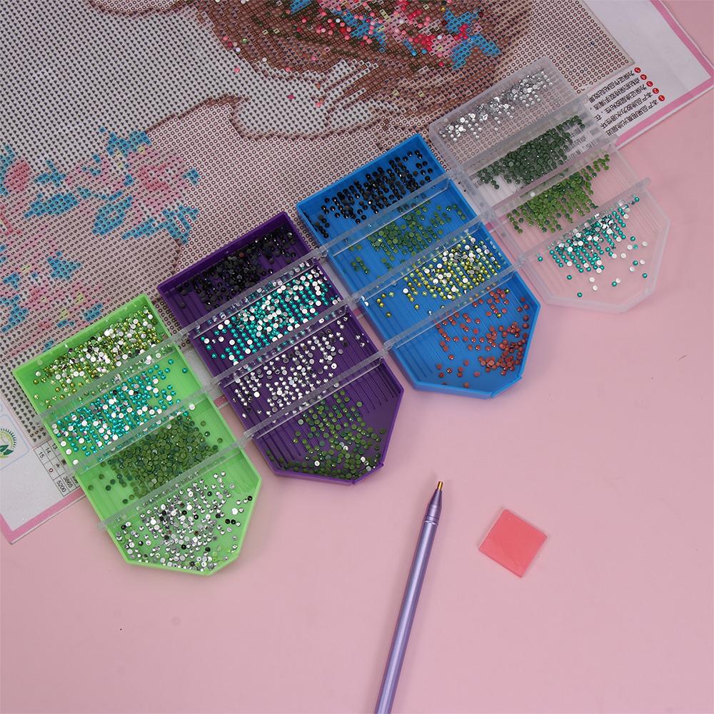 Kreuzstich-Diamant-Malerei-Bohrplatte, Diamant-Aufbewahrungstablett, Perlenplatten, Diamant-Malerei-Tablett