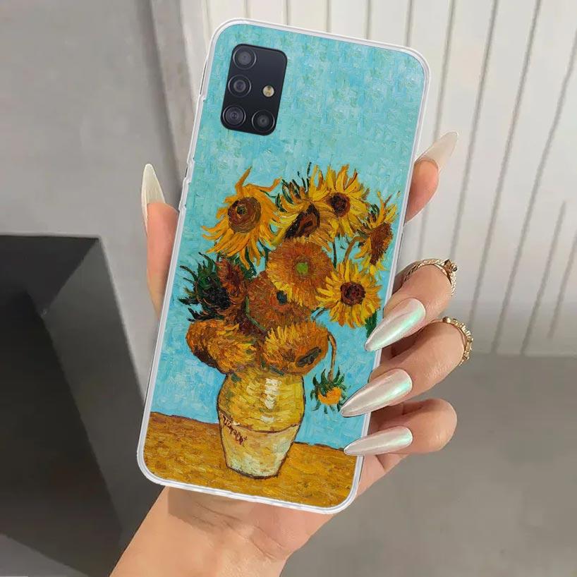 Van Gogh Oil Art Painting Phone Case for Samsung Galaxy A52 A32 A22 A12 A02S A50S A30S A10S Note 20 Ultra 10 Plus S10 A31 A20 A7